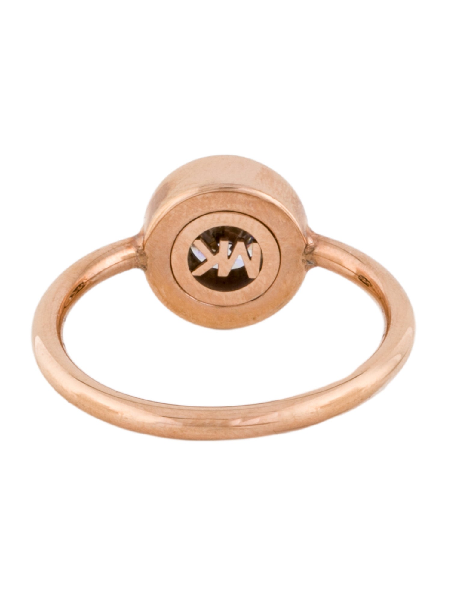 Michael Kors Crystal Bezel Set Cocktail Ring